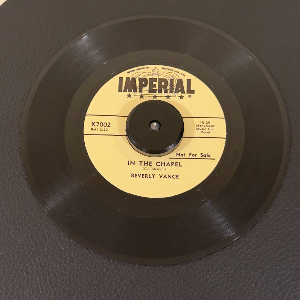 Vance, Beverly - Will I / In The Chapel