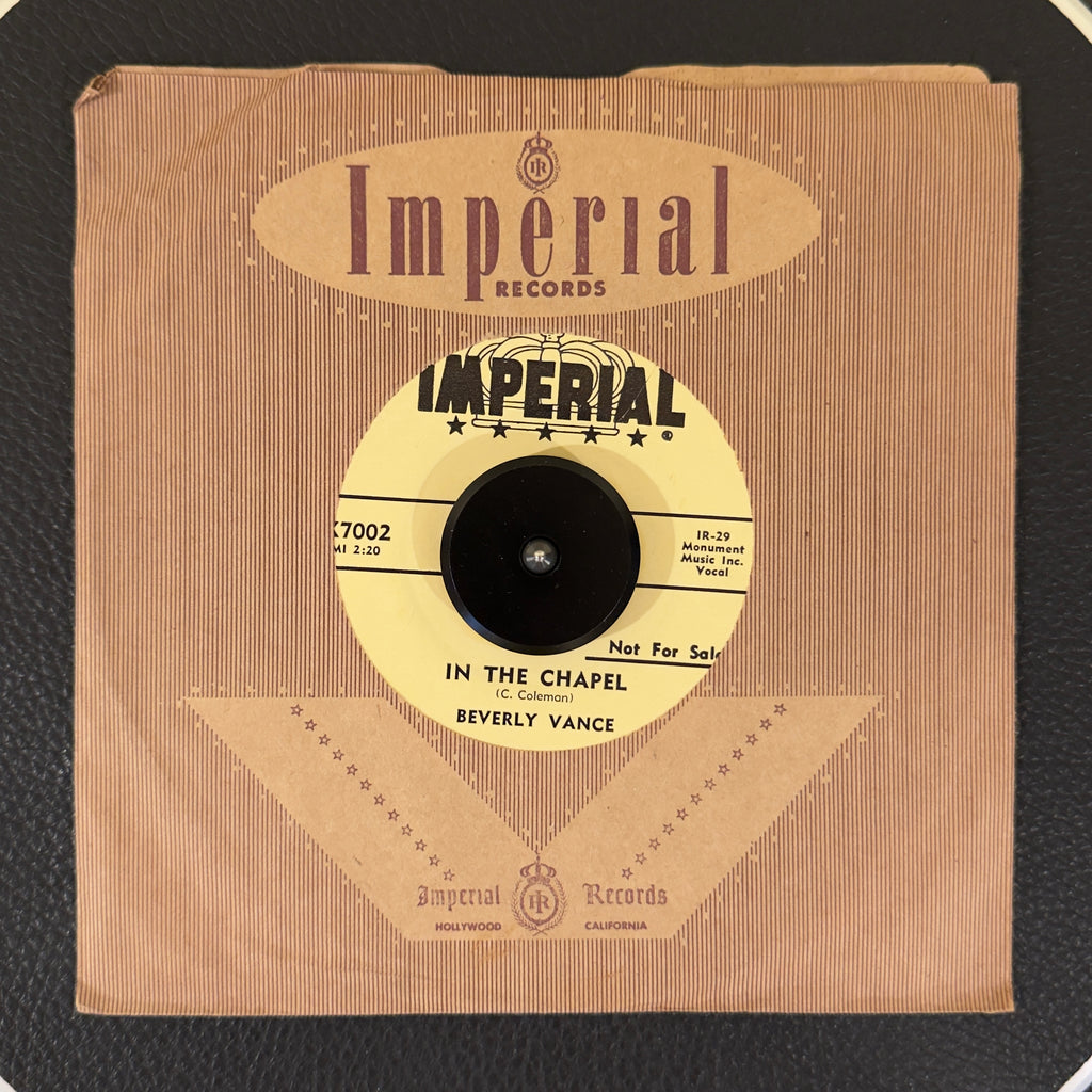 Vance, Beverly - Will I / In The Chapel