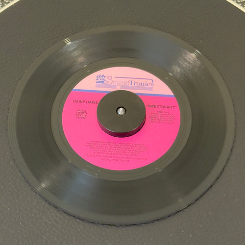 7" vinyl record by Davis, Rainy featuring "Sweetheart/(Dub)", released on Supertronics (RYS 013), in VG+ (Very Good Plus) condition, classic analog collectable for turntable playback.
