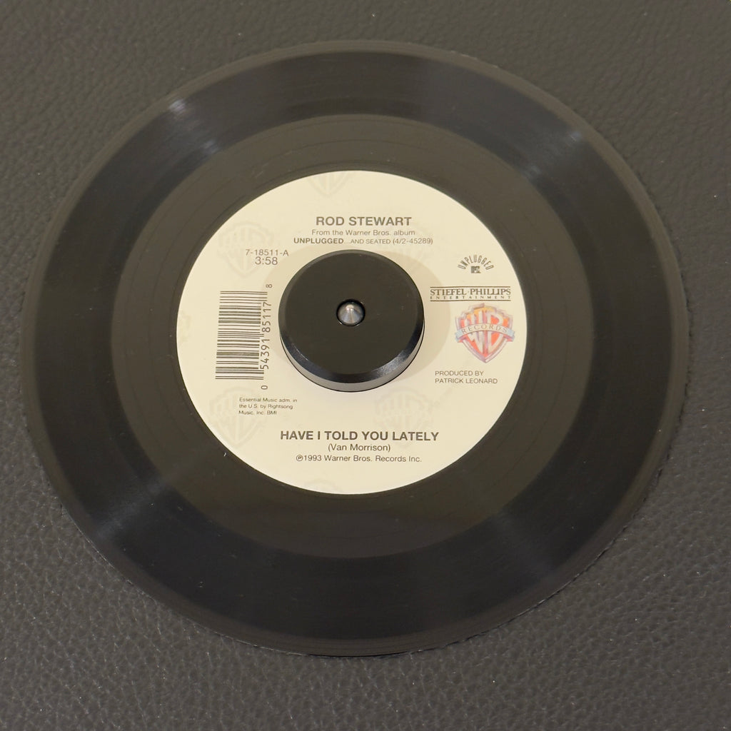 7" vinyl record by Stewart, Rod featuring "Have I Told You Lately/Gasoline Alley", released on Warner Bros. Records (7-18511), in VG+ (Very Good Plus) condition, classic analog collectable for turntable playback.
