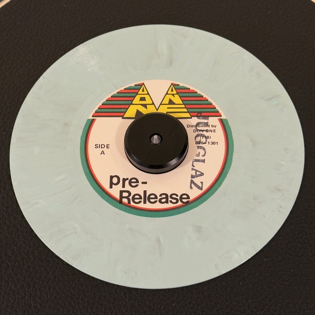 7" vinyl record by Sweetness, Ian featuring "Said And Done/Instrumental", released on Don One (), in VG+ (Very Good Plus) condition, classic analog collectable for turntable playback. Ultra-limited Pre-Release Pressing of a 1990s piece of Brooklyn reggae history, pressed on a beautiful, factory-customized marble splatter colored vinyl. DJ Stamp on Side A.