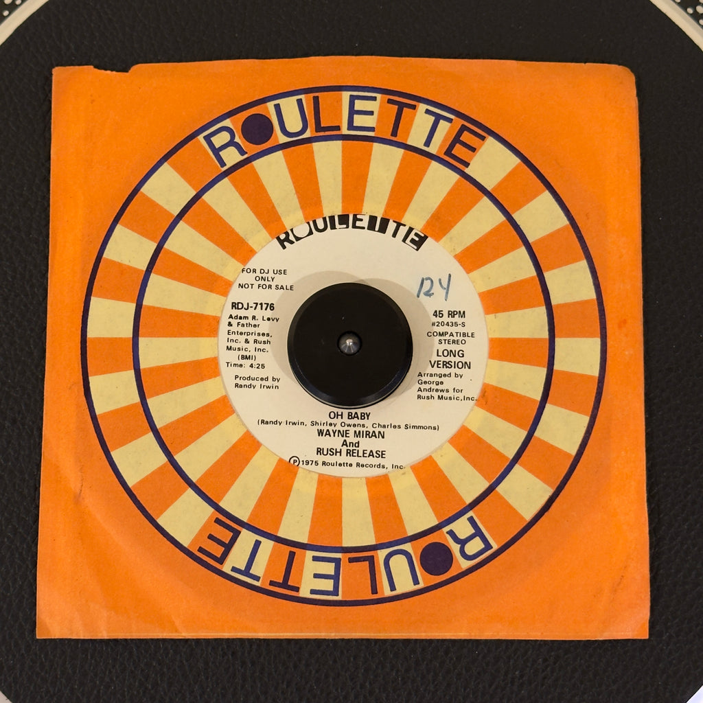 Miran, Wayne and Rush Release - Oh Baby / Oh Baby
