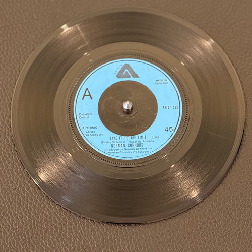 7" vinyl record by Connors, Norman featuring "Take It To The Limit/Black Cow", released on Arista (ARIST 363), in VG+ (Very Good Plus) condition, classic analog collectable for turntable playback. Includes Arista sleeve. UK Pressing.
