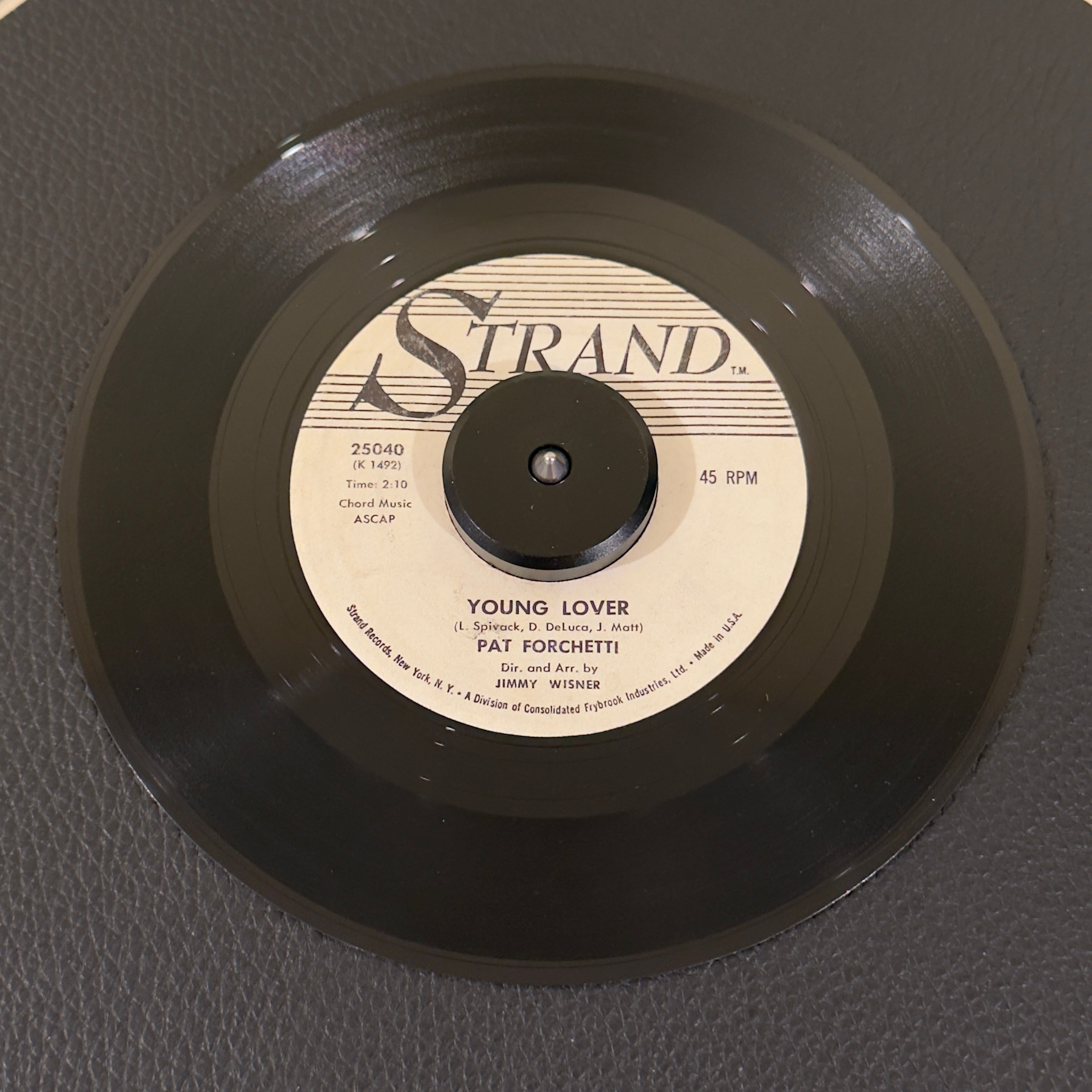 Forchetti, Pat - Young Lover / Our Kind Of Love