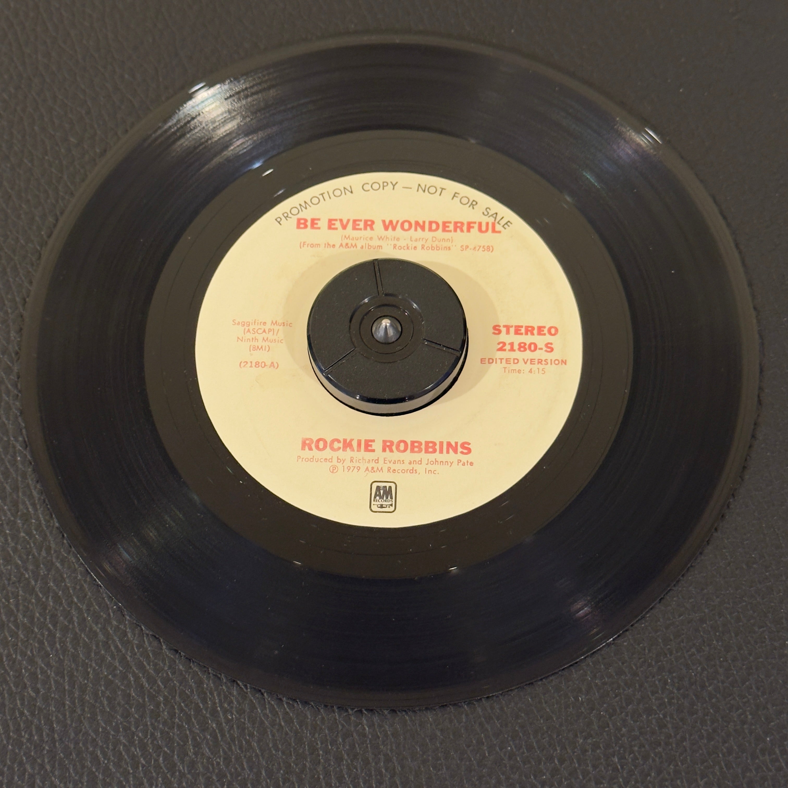 7" vinyl record by Robbins, Rockie featuring "Be Ever Wonderful/If Ever I Lose You", released on A&M Records (2180-S), in VG (Very Good) condition, classic analog collectable for turntable playback. Promo Copy!  Original A&M sleeve included.